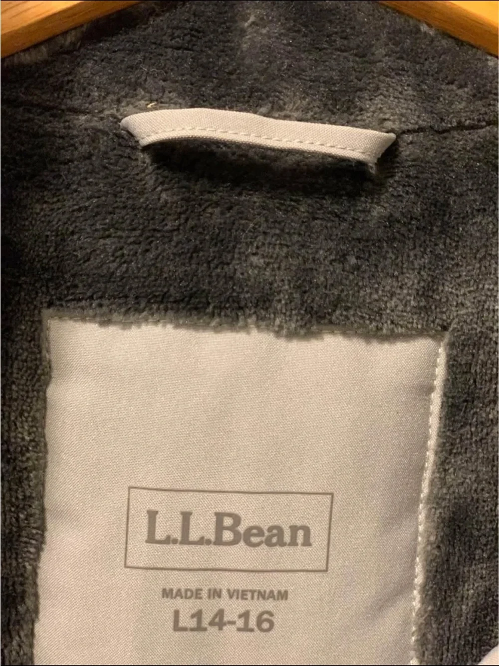 L.L. Bean Boys 14-16 Dark Gray and Light Gray Ski Jacket with Lime Accents